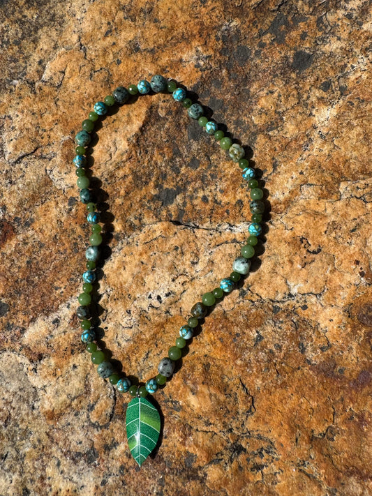 Green Leaf Necklace